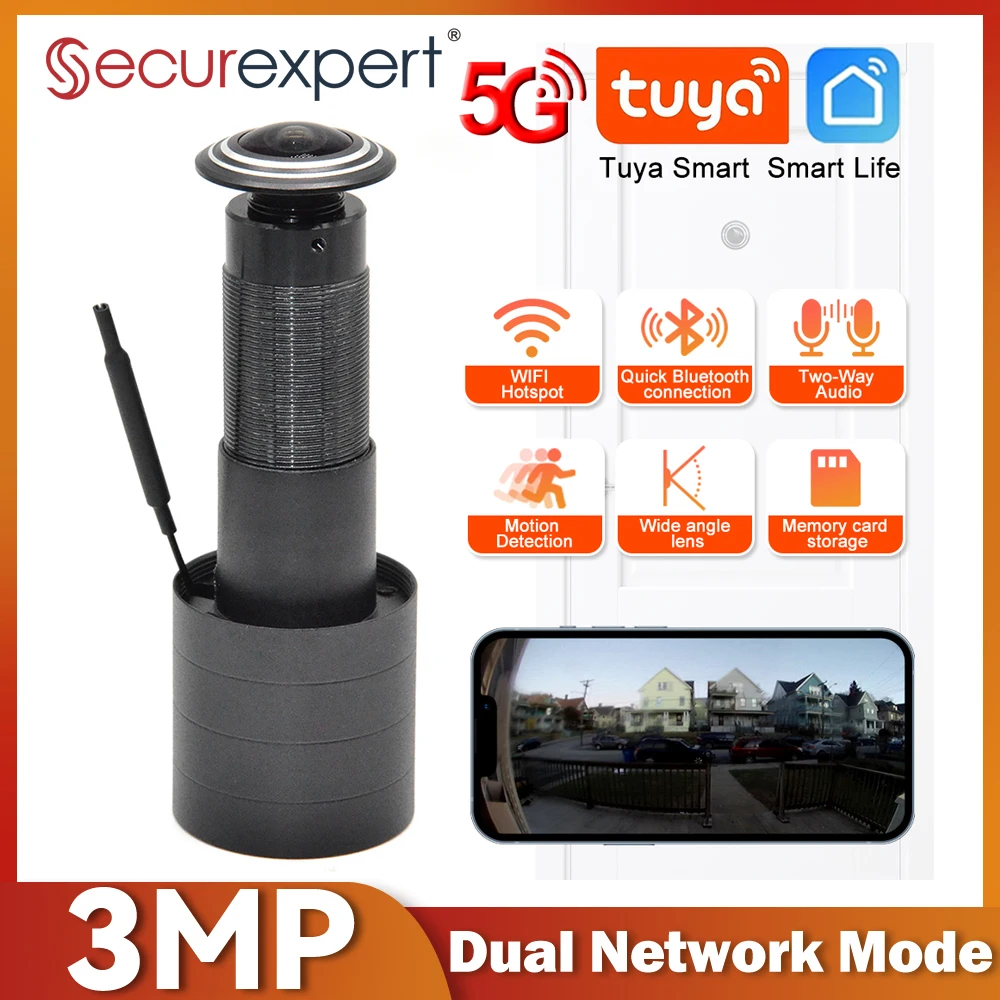 Smart Home Ezviz - Kamera Pintu 3MP HD 2.4G/5G WiFi