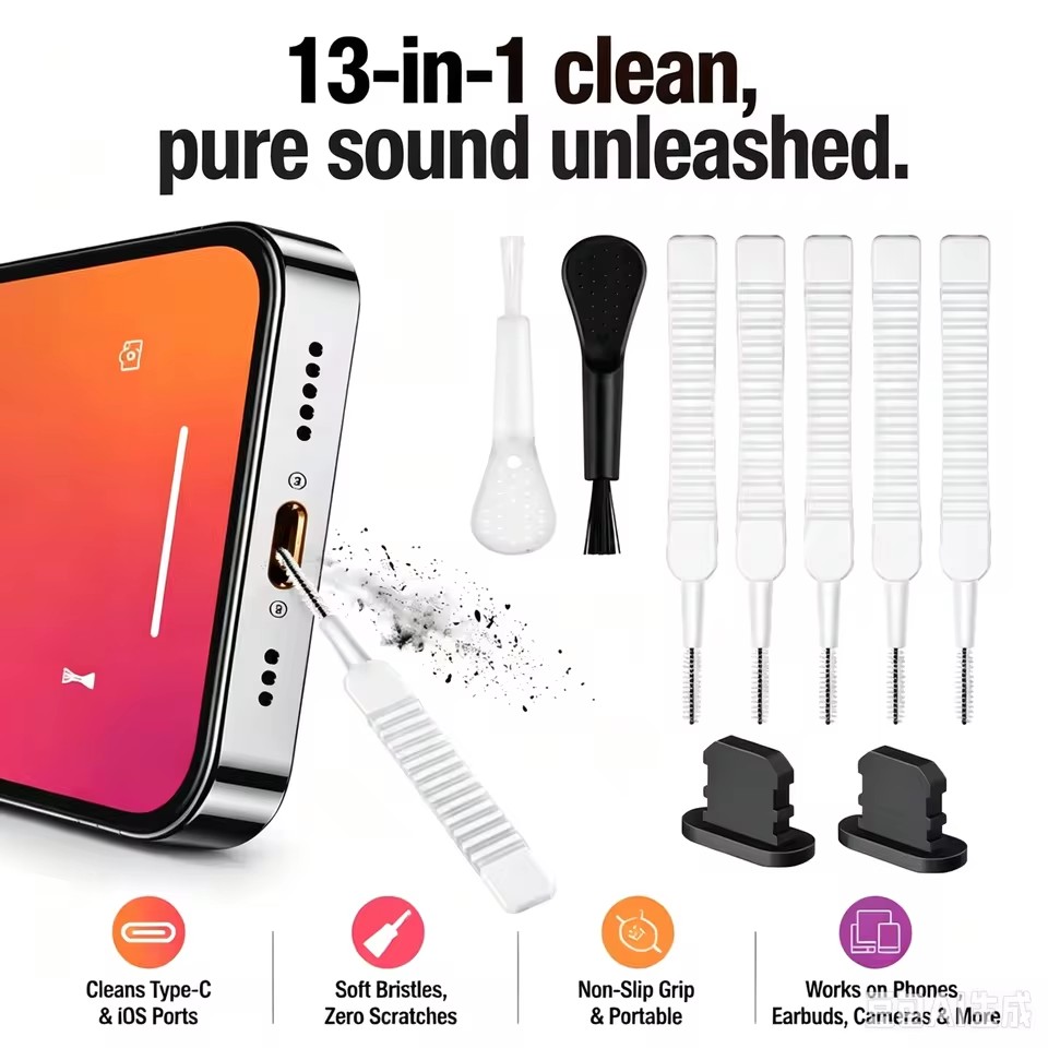 Smart Home Xiaomi - Set Pembersih Port Pengisian Daya Speaker