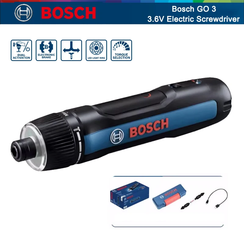 Smart Home Bosch - Obeng Listrik BOSCH Go 3 Obeng