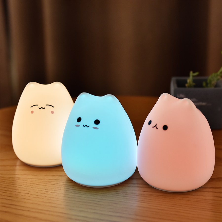Smart Baby Night Light - Lampu malam kucing lucu untuk bayi