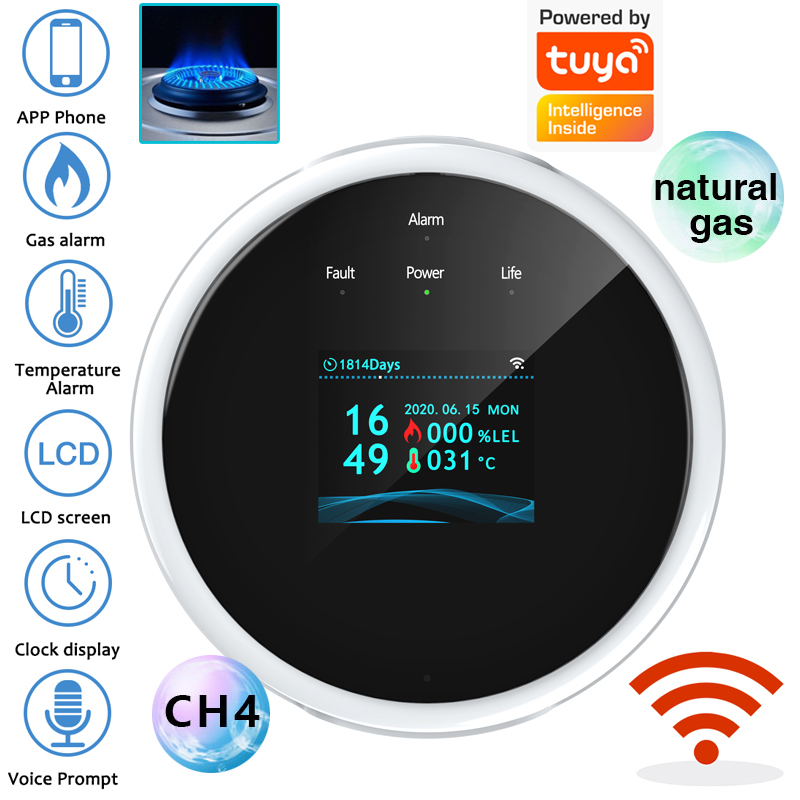 Smart Home Automation System - Sensor Alarm Gas WiFi 2.4G Detektor