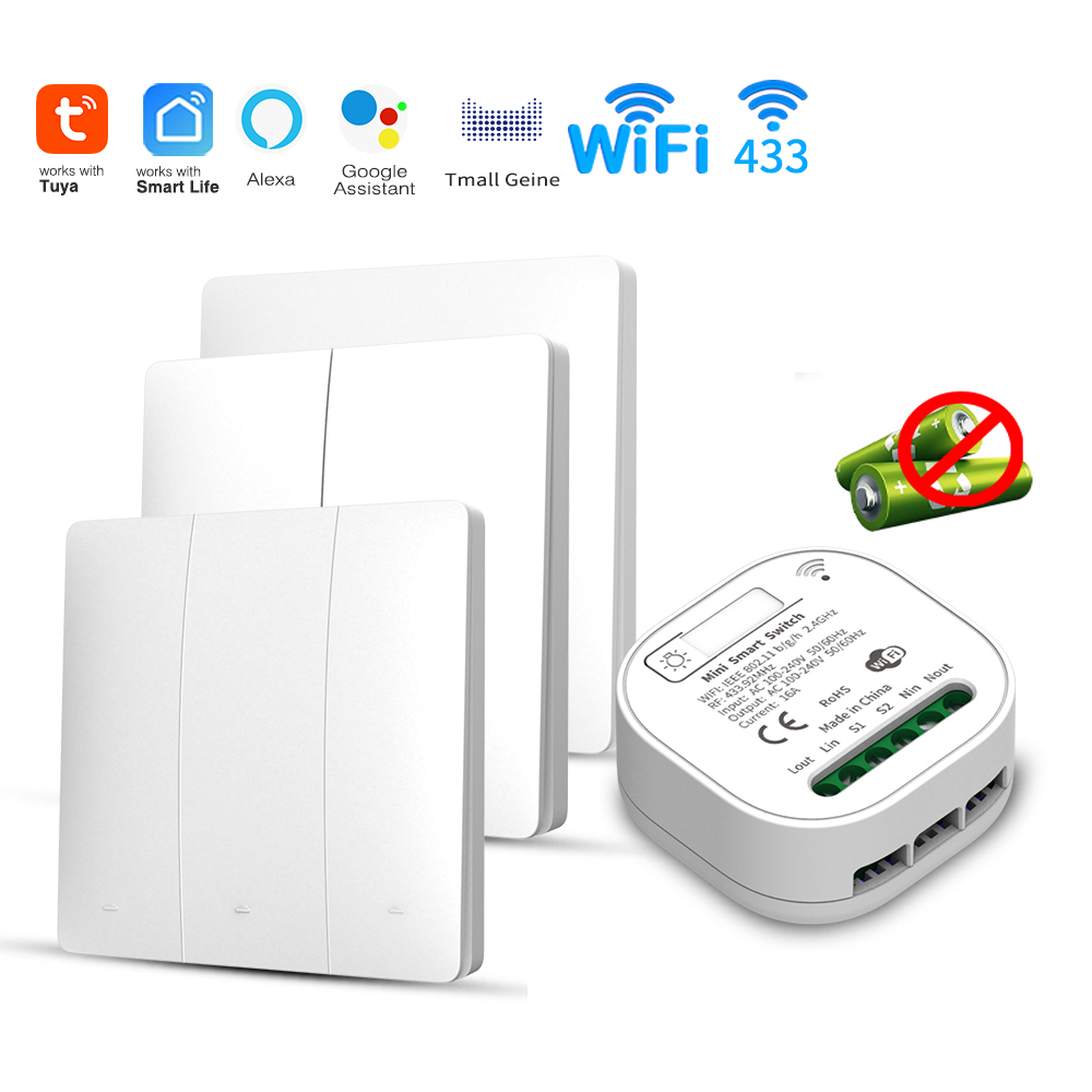 Smart Home Matter - Sakelar Lampu Pintar Tuya WiFi Bertenaga