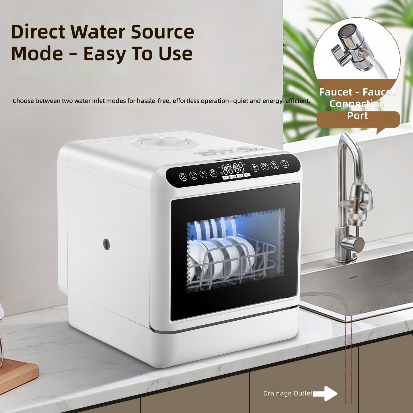Mesin Cuci Piring, 220V Coloka - Smart Home Ac ulasan dan harga