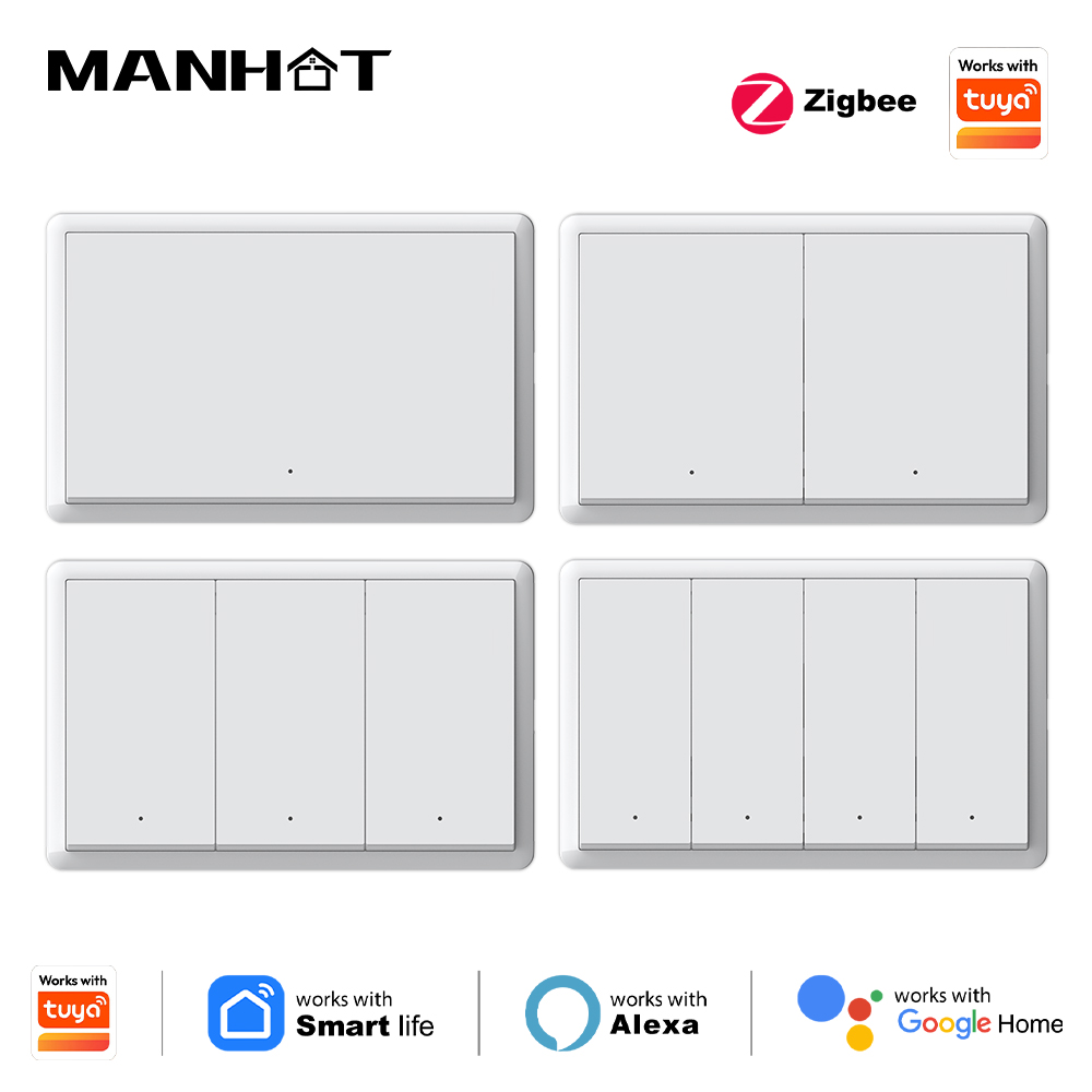 Sakelar Zigbee Pintar Manhot T - Smart Home Matter ulasan dan harga