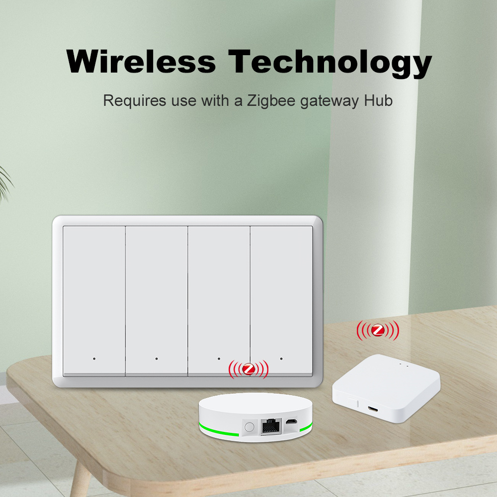 Sakelar Zigbee Pintar Manhot T - Smart Home Matter ulasan dan harga