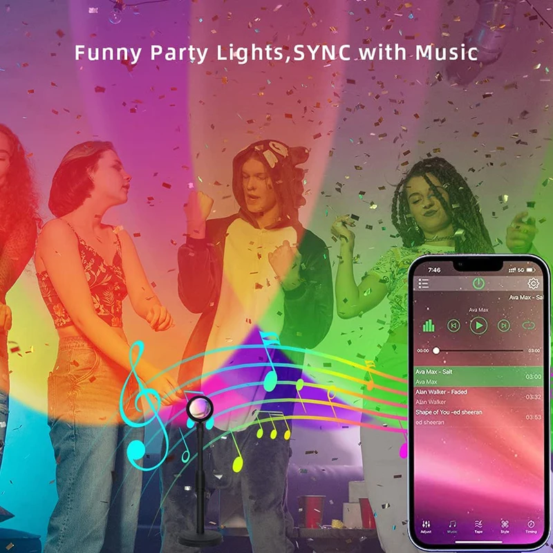 Lampu matahari terbenam LED pi - Smart Home Matter ulasan dan harga