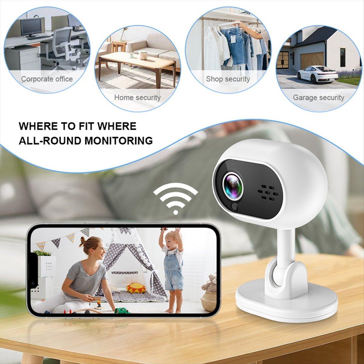 Kamera IP Wifi Mini Pintar A4  - Smart Home Cctv Camera ulasan dan harga