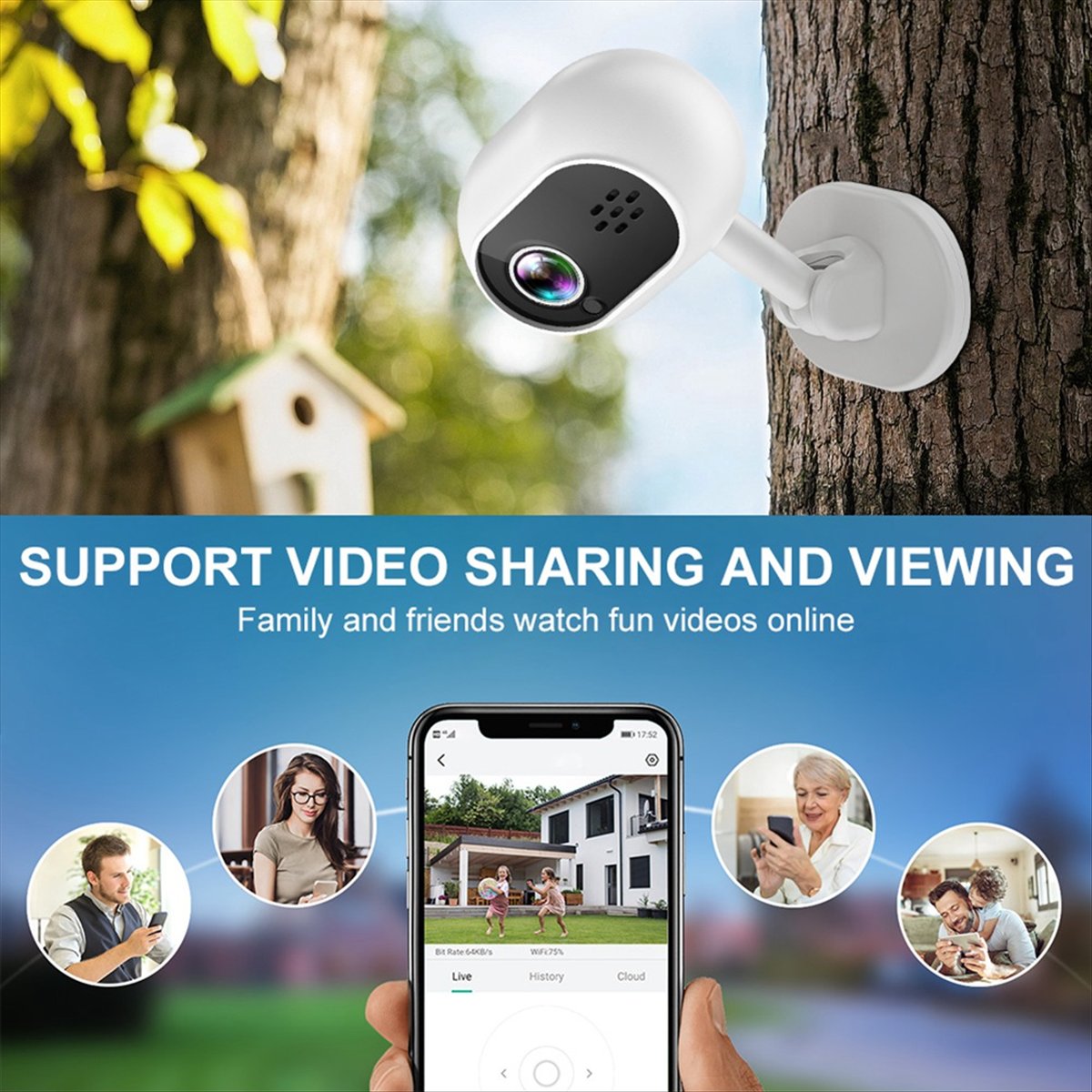 Kamera IP Wifi Mini Pintar A4  - Smart Home Cctv Camera ulasan dan harga