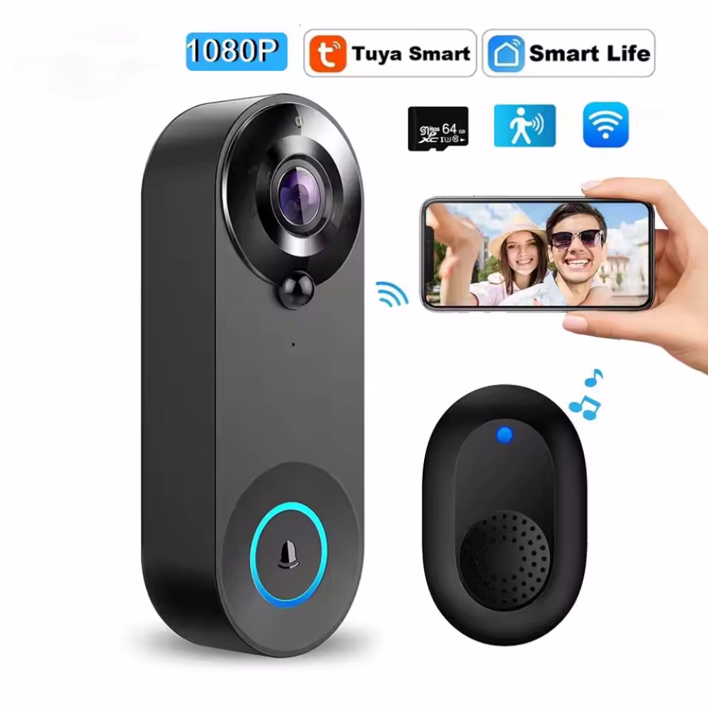 Tuya 1080P Bel Pintu WIFI Nirk - Smart Home Cctv ulasan dan harga