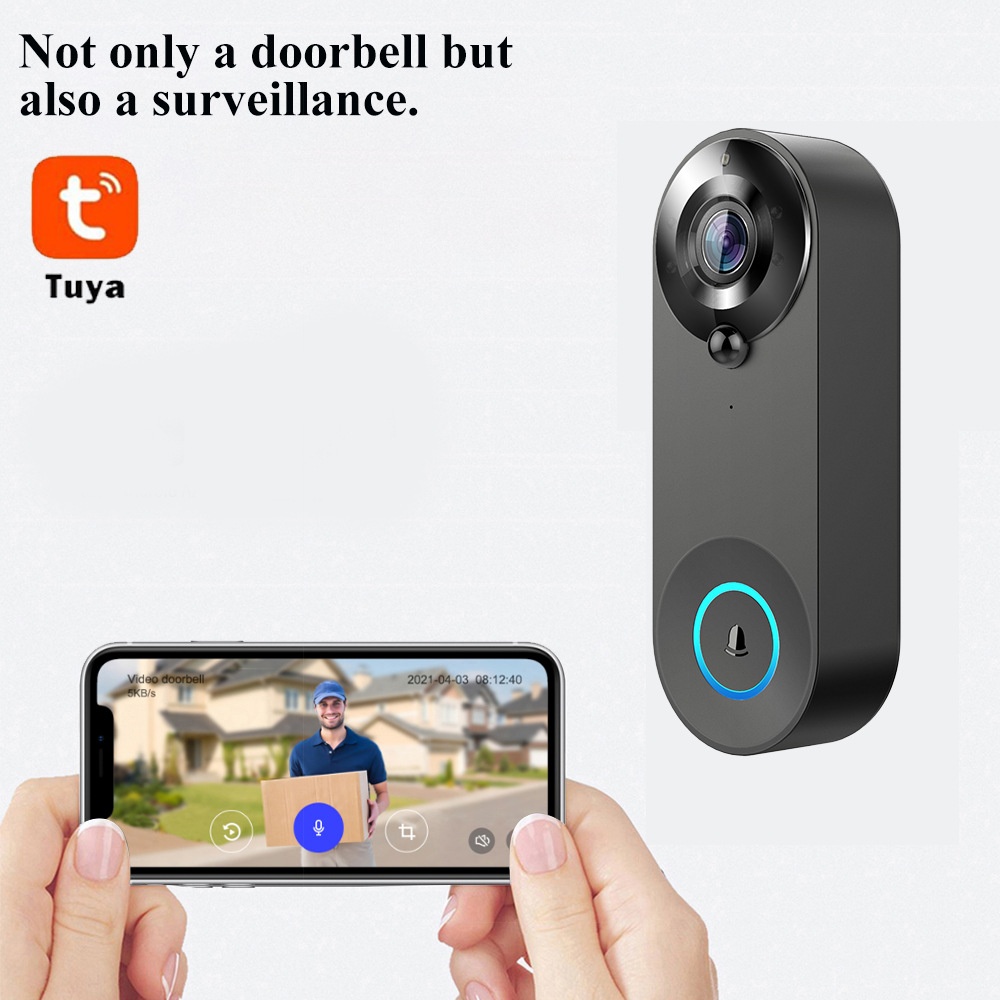 Tuya 1080P Bel Pintu WIFI Nirk - Smart Home Cctv ulasan dan harga