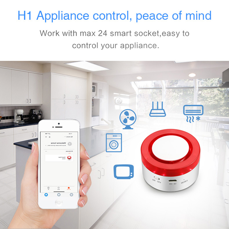 Alarm rumah WiFi Tuya sistem A - Smart Home Automation System ulasan dan harga