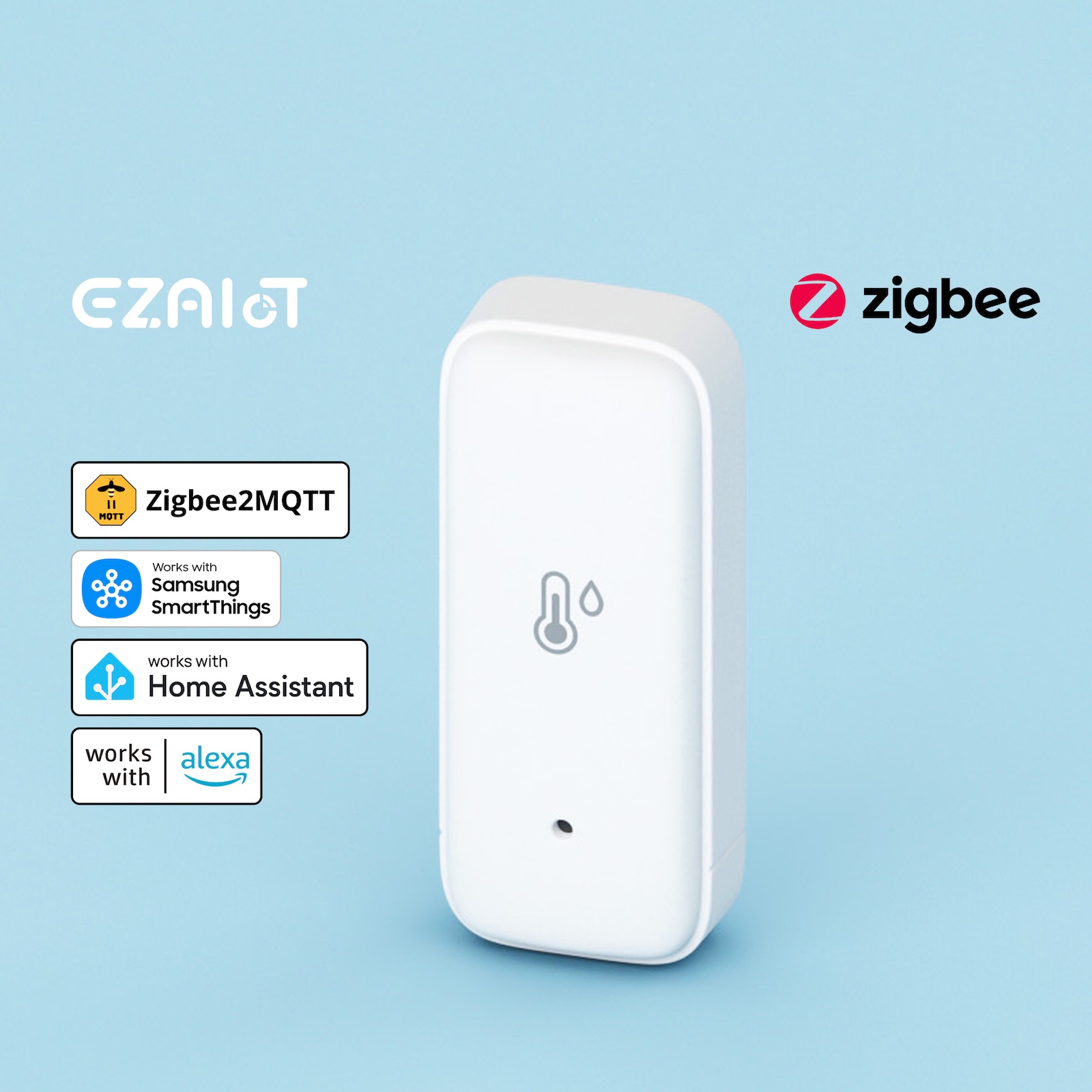 Sensor Suhu Kelembaban Tuya Sm - Smart Home Zigbee 3.0 ulasan dan harga