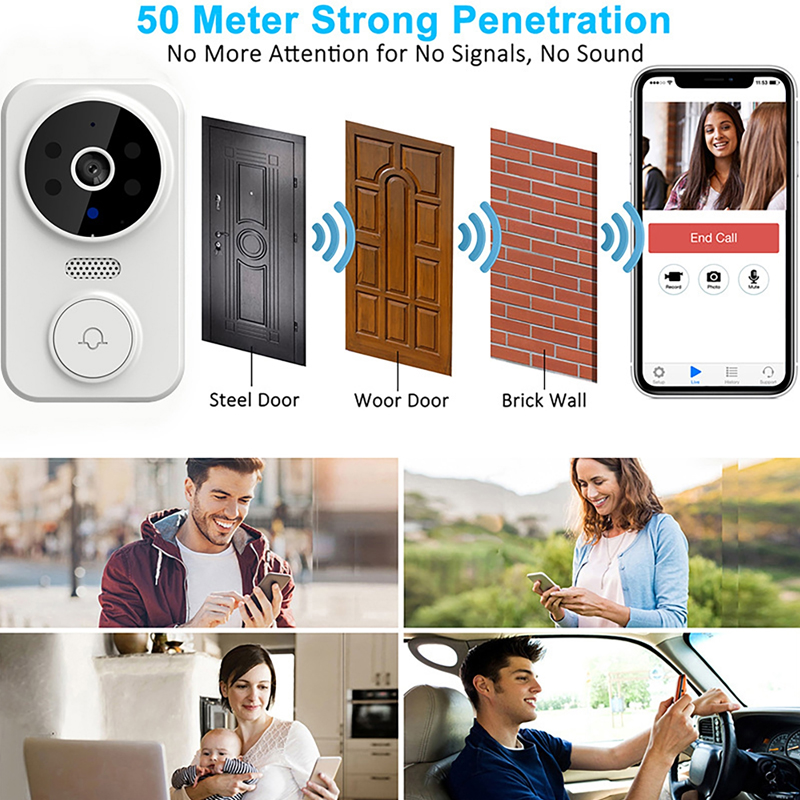Bel Pintu Video Pintar WiFi Ka - Smart Home Cctv ulasan dan harga