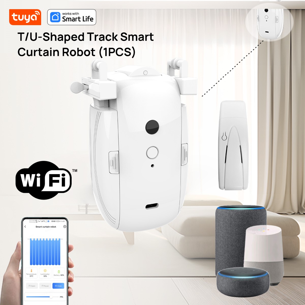 Robot tirai WiFi cerdas Tuya ( - Smart Home Hub ulasan dan harga