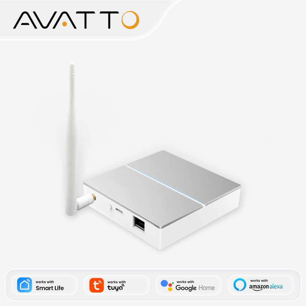 AVATTO Tuya ZigBee Gateway den - Smart Home Zigbee 3.0 ulasan dan harga