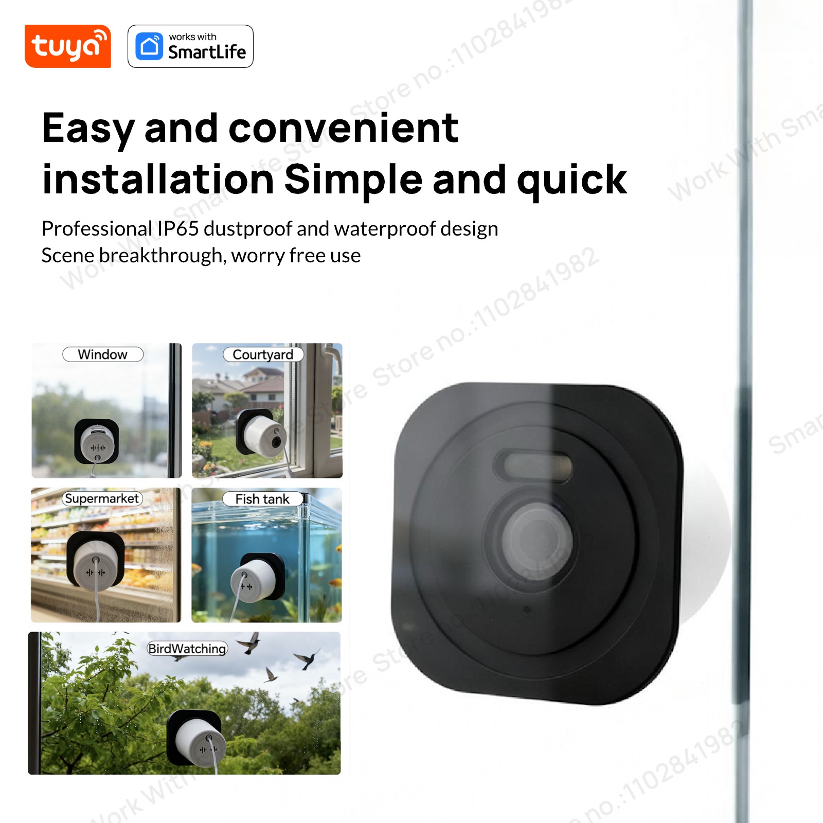 Kamera Jendela Tuya 3MP 2K, Ka - Smart Home Cctv Camera ulasan dan harga