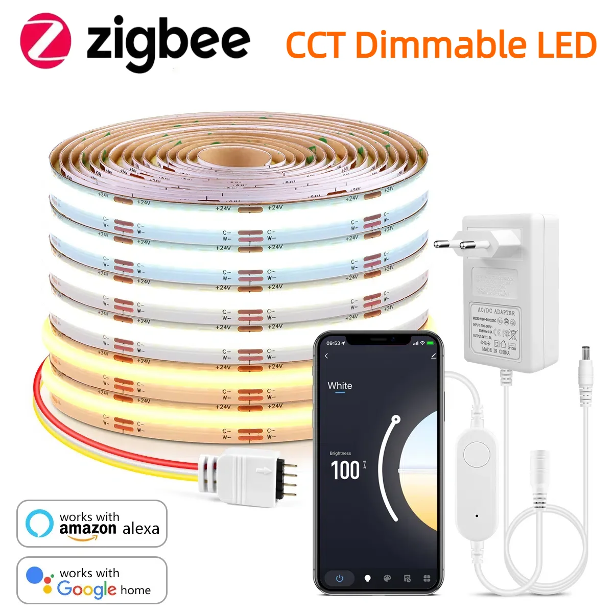 Zigbee 3.0 CCT 2700K-6500K Lam - Smart Home Hub ulasan dan harga