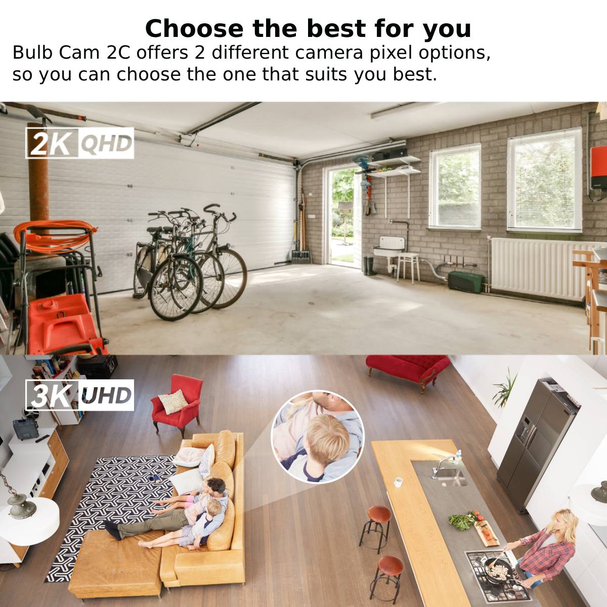 IMOU Bulb Cam 2C 3MP/5MP 2K/3K - Smart Home Imou ulasan dan harga