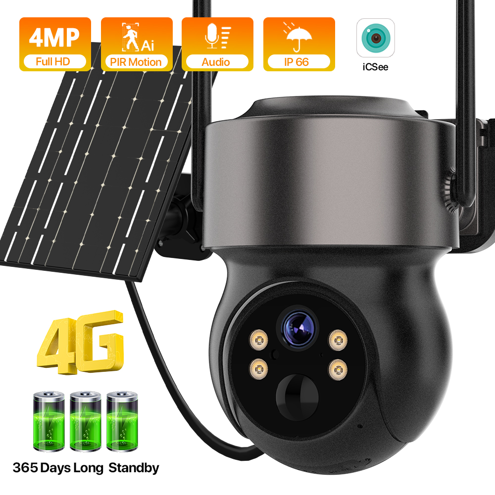 4MP 4G SIM Tenaga Surya Berten - Smart Home Cctv ulasan dan harga