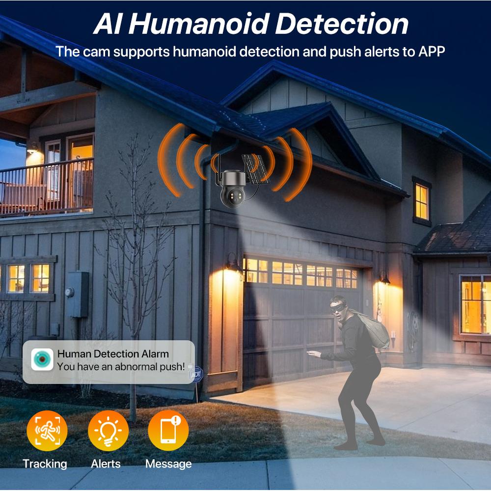 4MP 4G SIM Tenaga Surya Berten - Smart Home Cctv ulasan dan harga