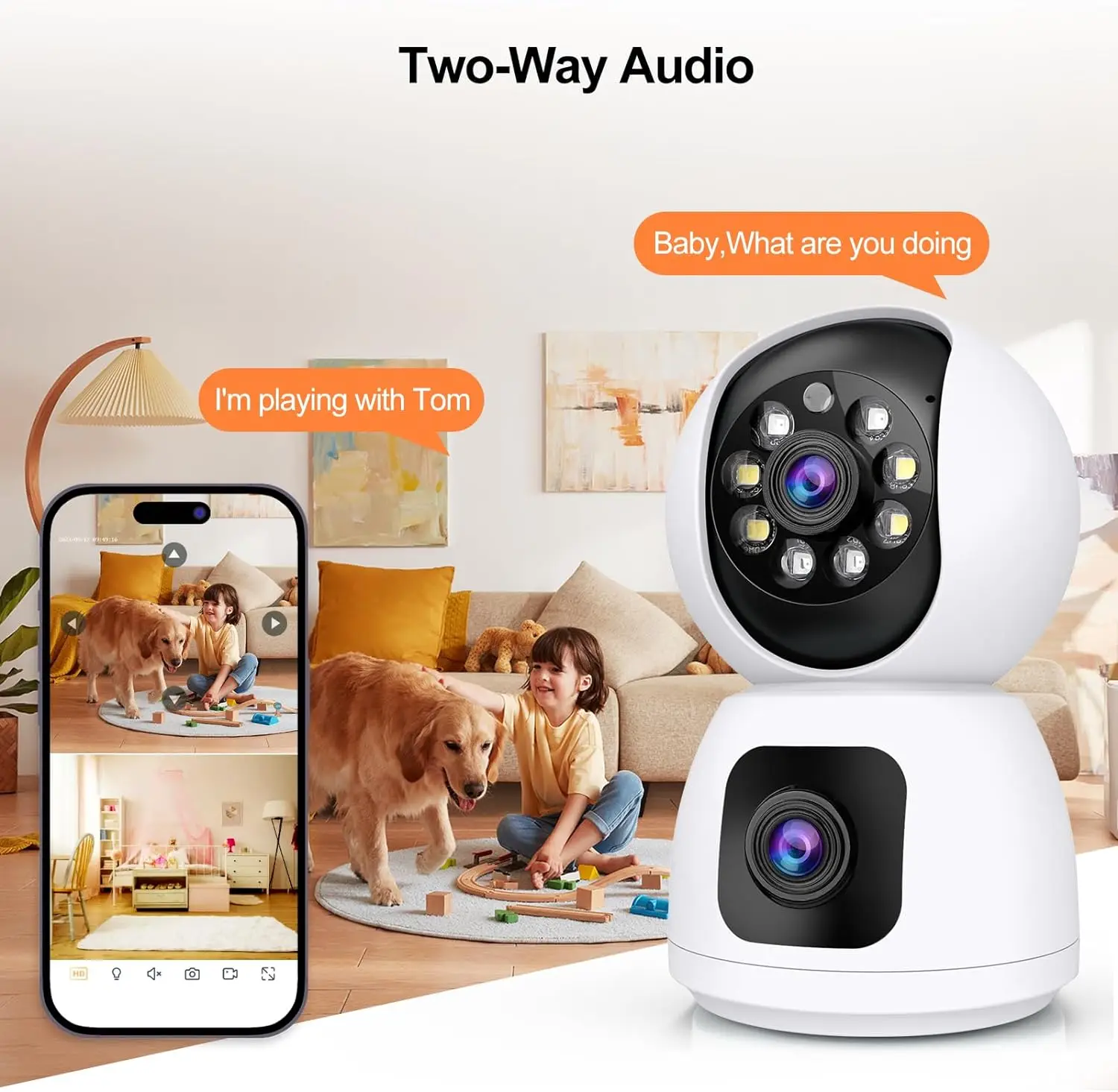 Kamera WiFi Tuya 4K 8MP HD Dal - Smart Home Cctv Camera ulasan dan harga