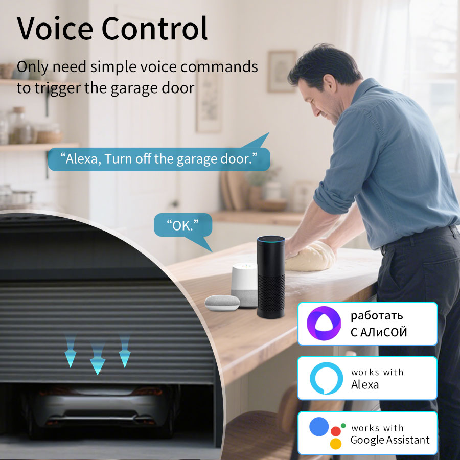 Pengontrol Pintu Garasi Tuya S - Smart Home Matter ulasan dan harga