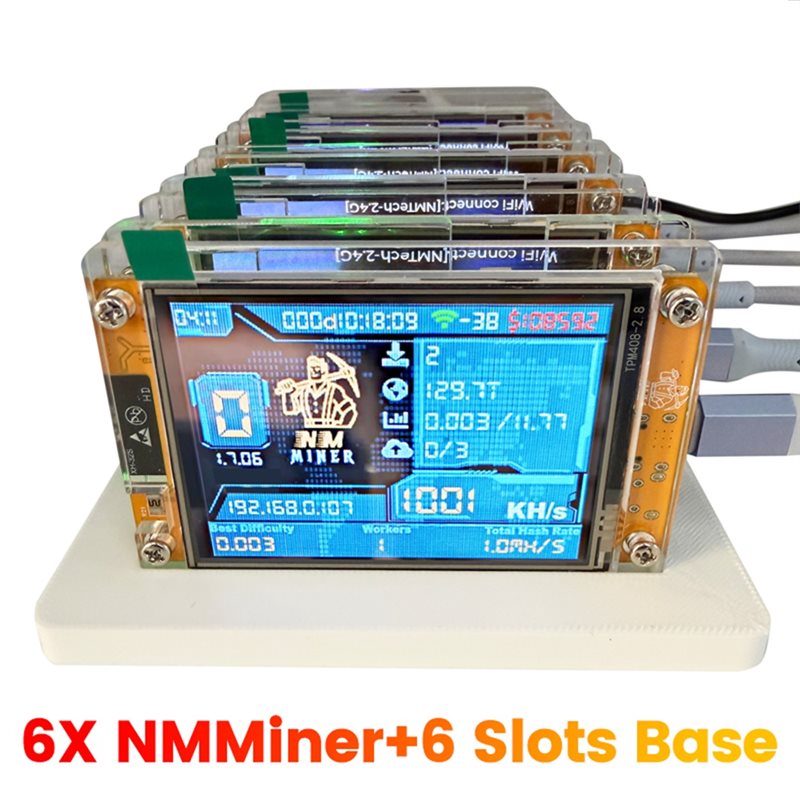 Hot-Nmminer Nerdminer+ 6 Slot  - Upgrade Smart Home ulasan dan harga