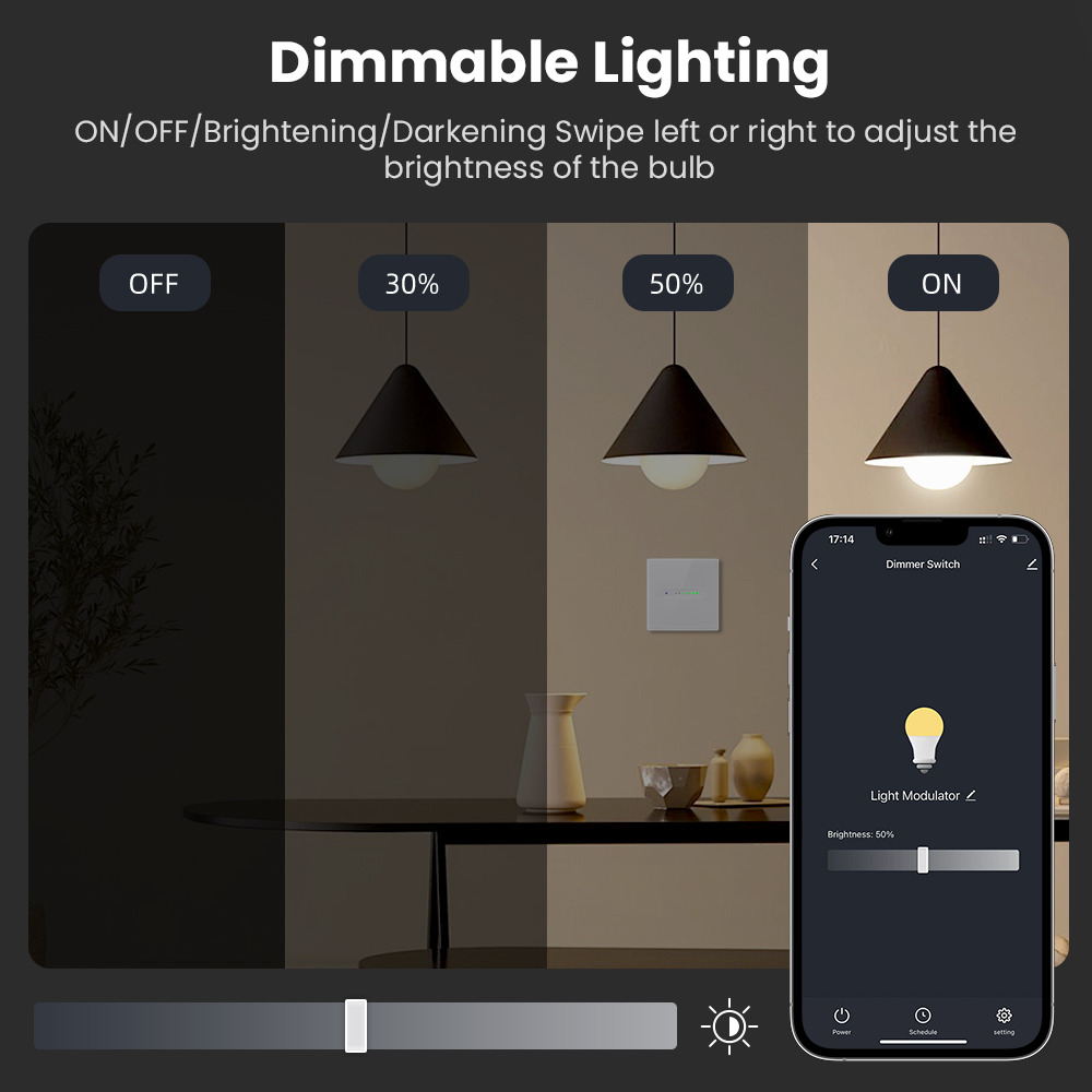 AVATTO WiFi 1/2 Gang Smart Dim - Smart Home Matter ulasan dan harga