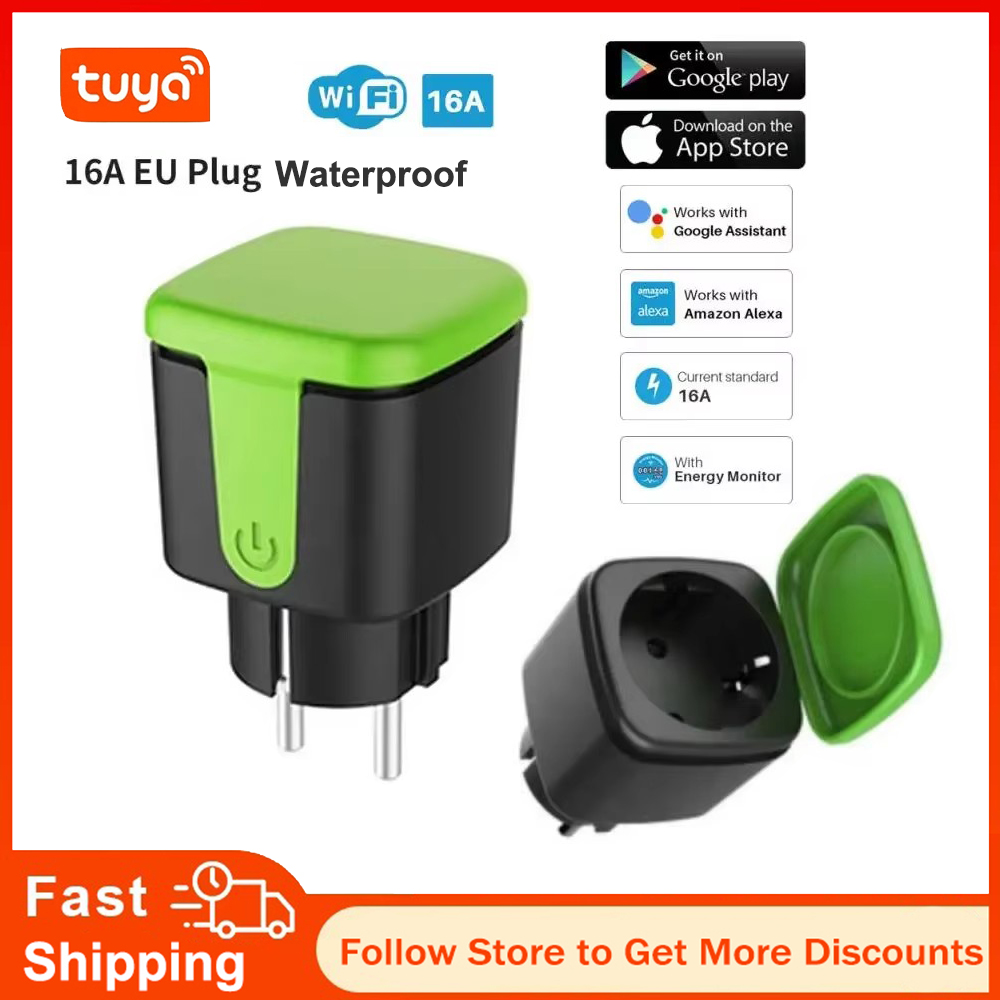 Tuya EU 16A WiFi Smart Waterpr - Smart Home Matter ulasan dan harga