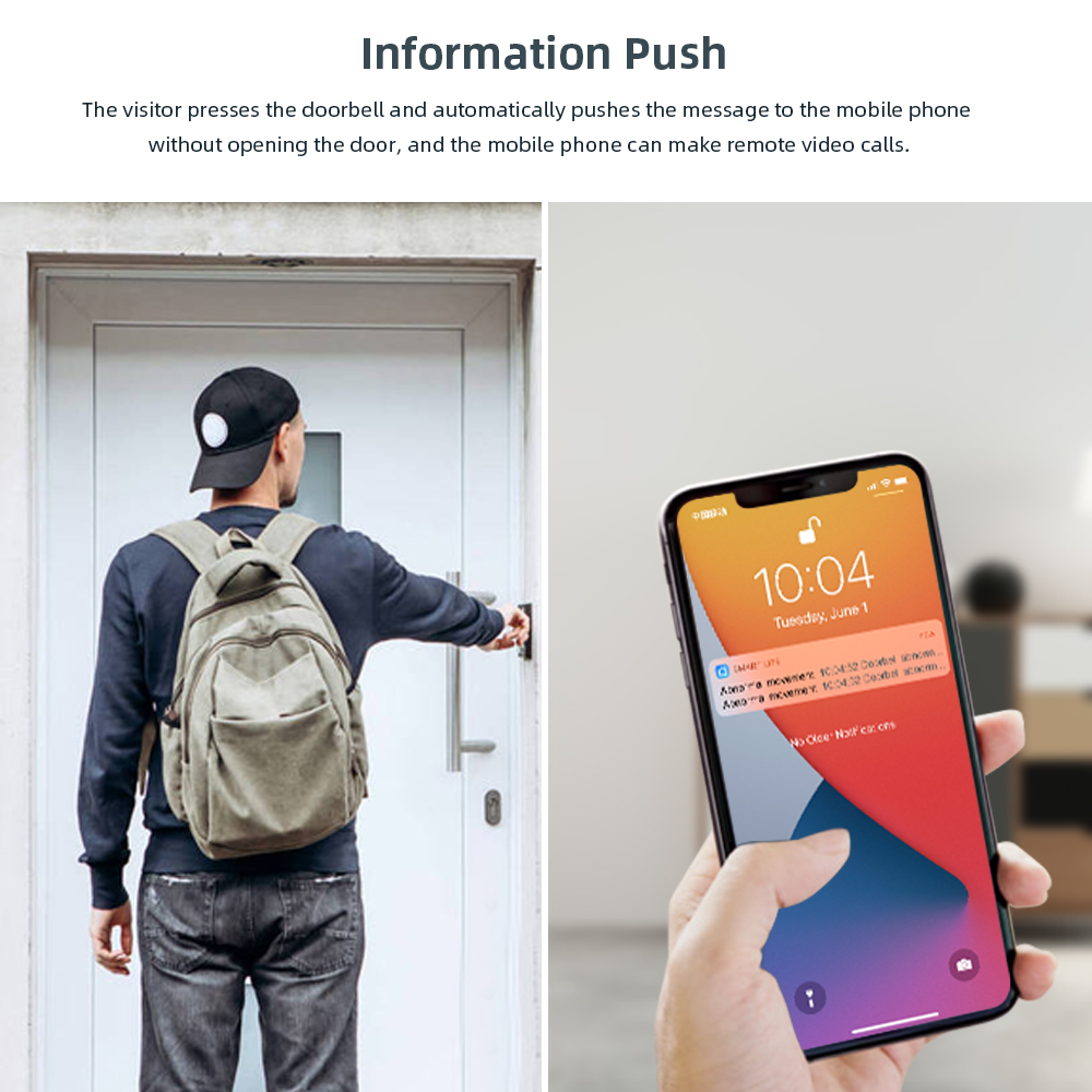 Tuya Video Doorbell 2MP Tahan  - Smart Home Cctv Camera ulasan dan harga