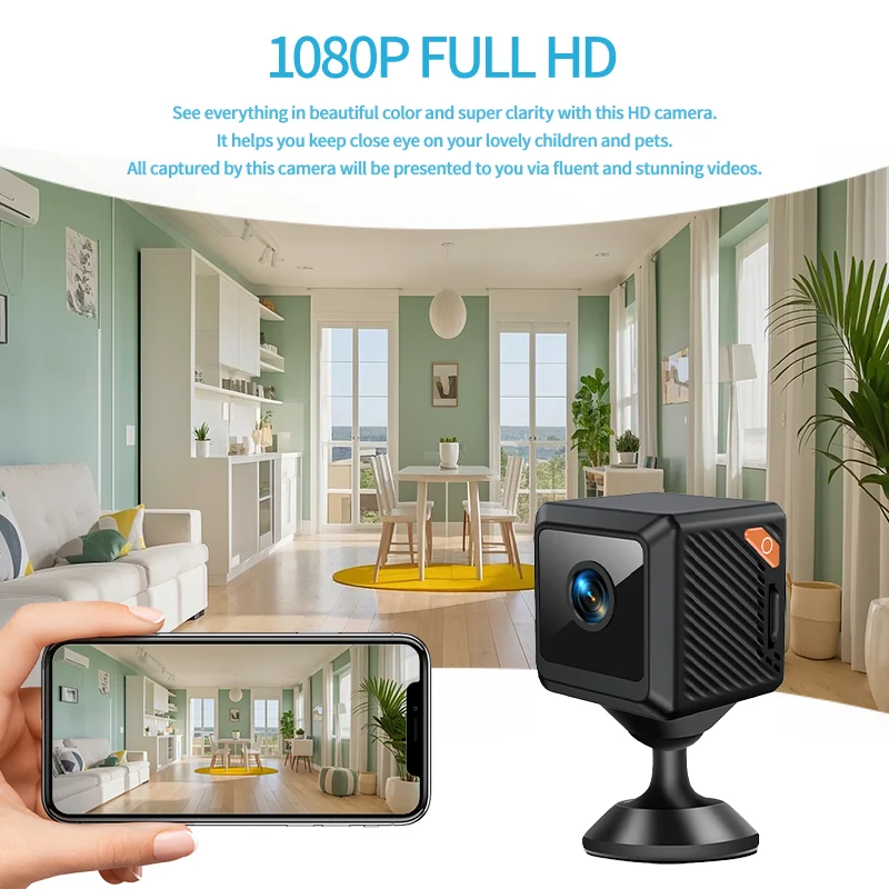 Kamera CCTV mini W02 1080P unt - Smart Home Cctv Camera ulasan dan harga