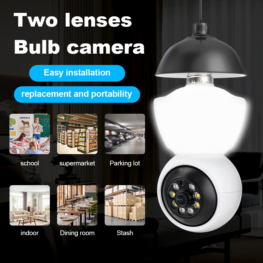 Kamera Pengintai IP Bulb 5MP 2 - Smart Home Cctv Camera ulasan dan harga
