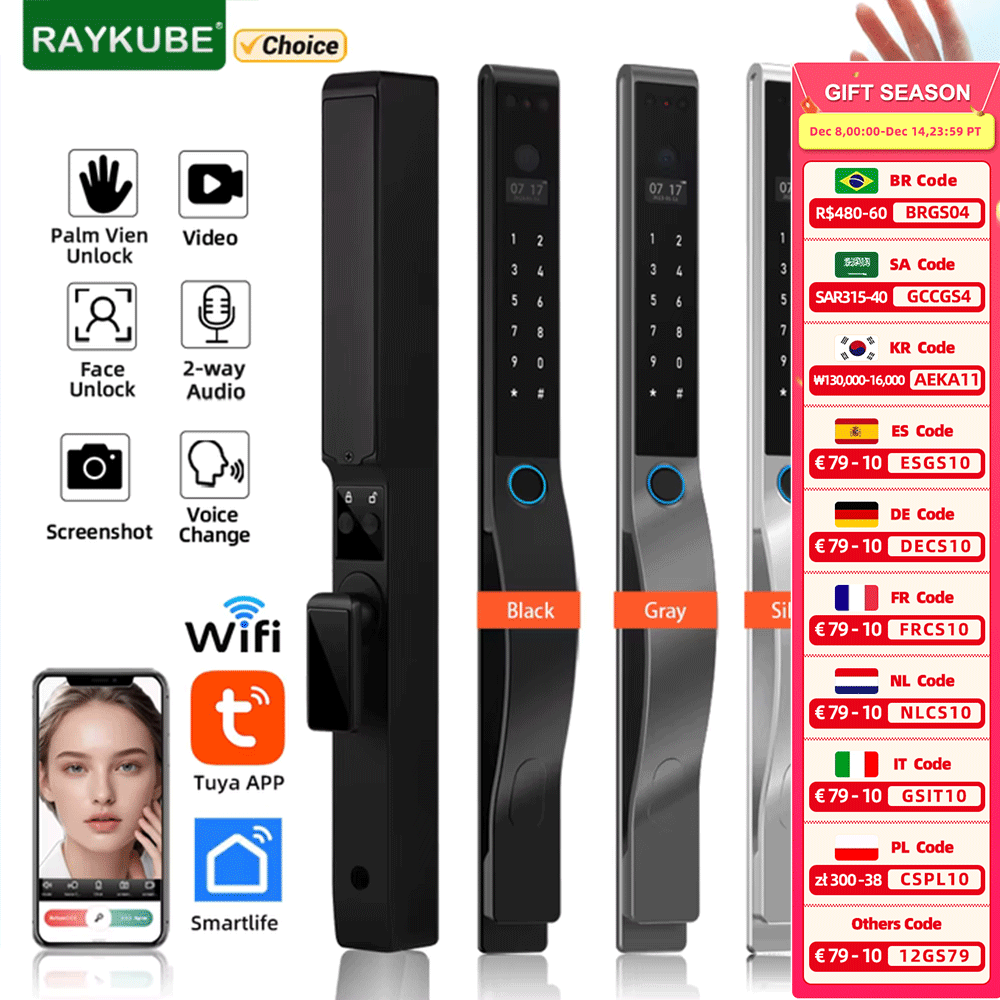 RAYKUBE DQ10 Tuya WiFi Palm Ve - Smart Home Ezviz ulasan dan harga