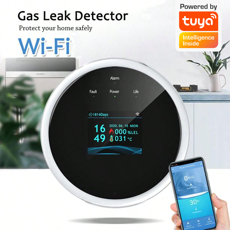 Sensor Alarm Gas WiFi 2.4G Det - Smart Home Automation System ulasan dan harga