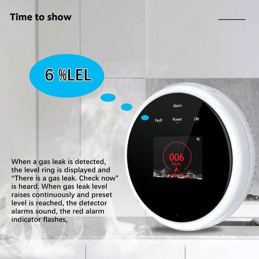 Sensor Alarm Gas WiFi 2.4G Det - Smart Home Automation System ulasan dan harga