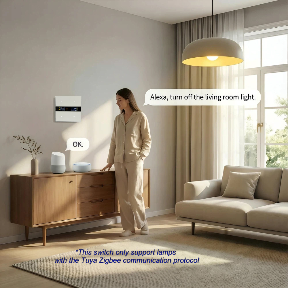 Panel Saklar Pintar Zigbee M8  - Smart Home Matter ulasan dan harga