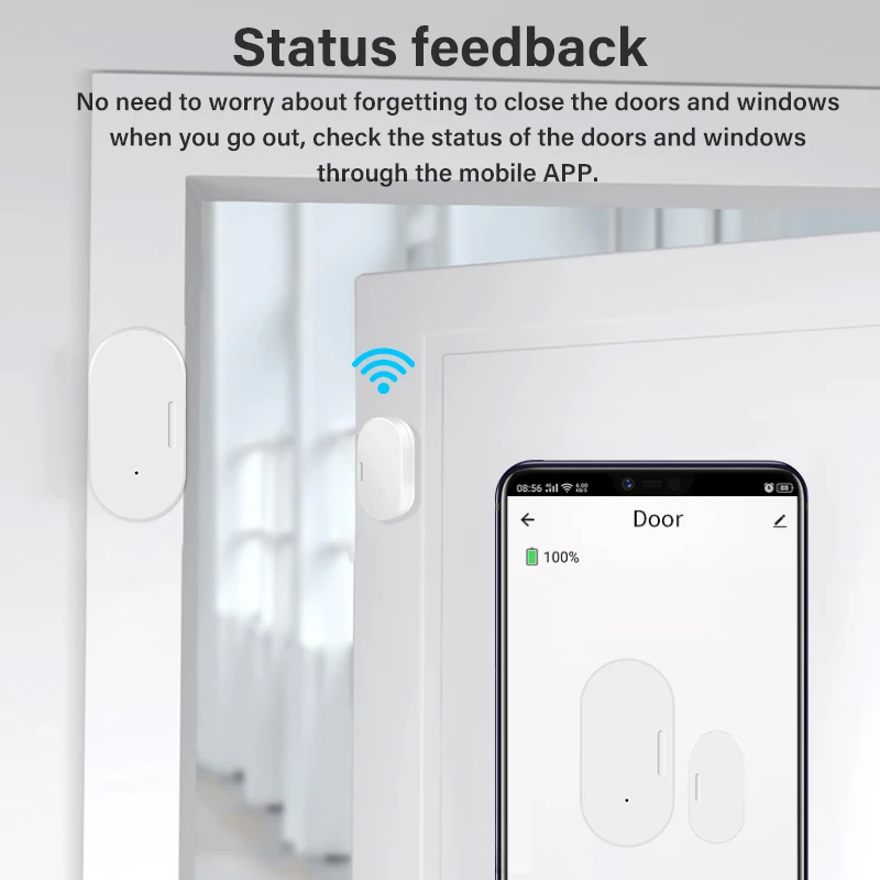 Zigbee Tuya Sensor pintu cerda - Smart Home Zigbee 3.0 ulasan dan harga