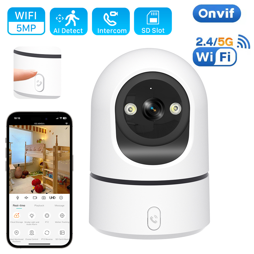 Kamera IP Smart Home 5MP WiFi  - Smart Home Cctv Camera ulasan dan harga