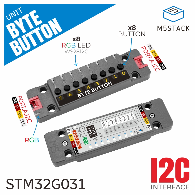 Unit Resmi M5Stack ByteButton, - Smart Home Matter ulasan dan harga