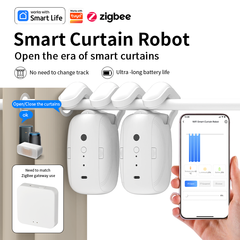 Robot Penggerak Tirai Pintar Z - Smart Home Matter ulasan dan harga