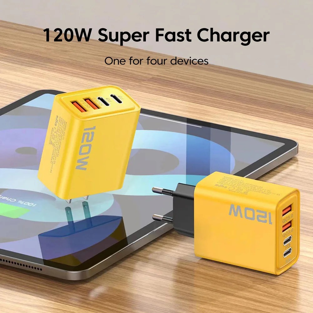 Pengisi Daya Cepat 120W 4-Port - Smart Home Xiaomi ulasan dan harga