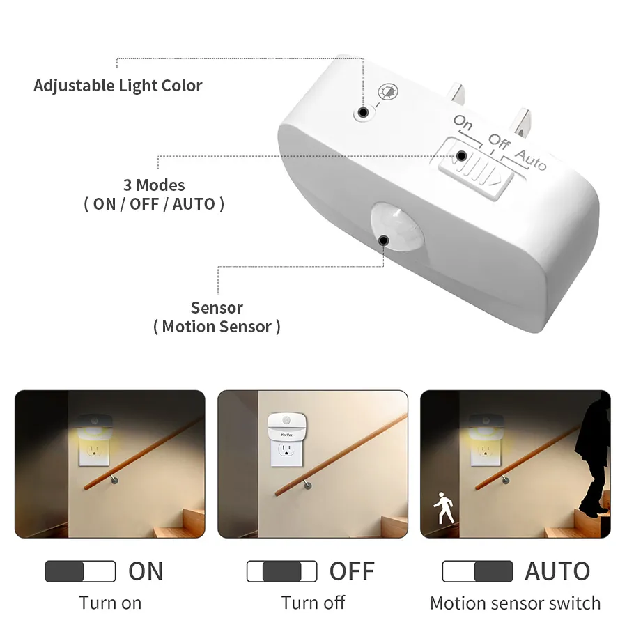 Lampu malam LED Sensor Gerakan - Smart Baby Night Light ulasan dan harga